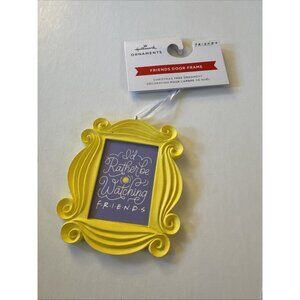 Hallmark Christmas Ornament I'd Rather Be Watching Friends TV Series Frame PD1